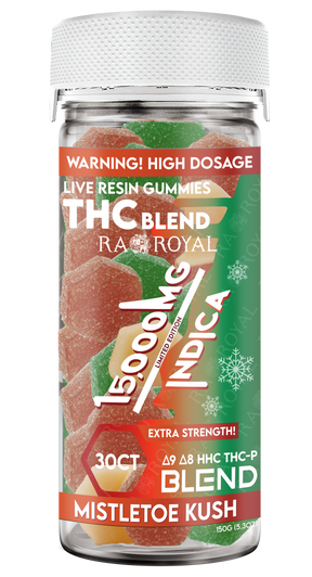 Blend 15,000MG 30CT Gummy Jar: Mistletoe Kush (Indica)