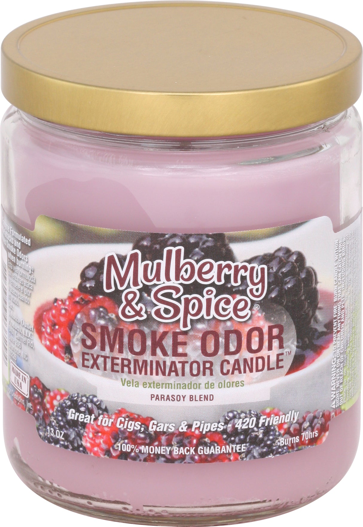 Smoke Odor 13 Oz. Candle: Mulberry & Spice