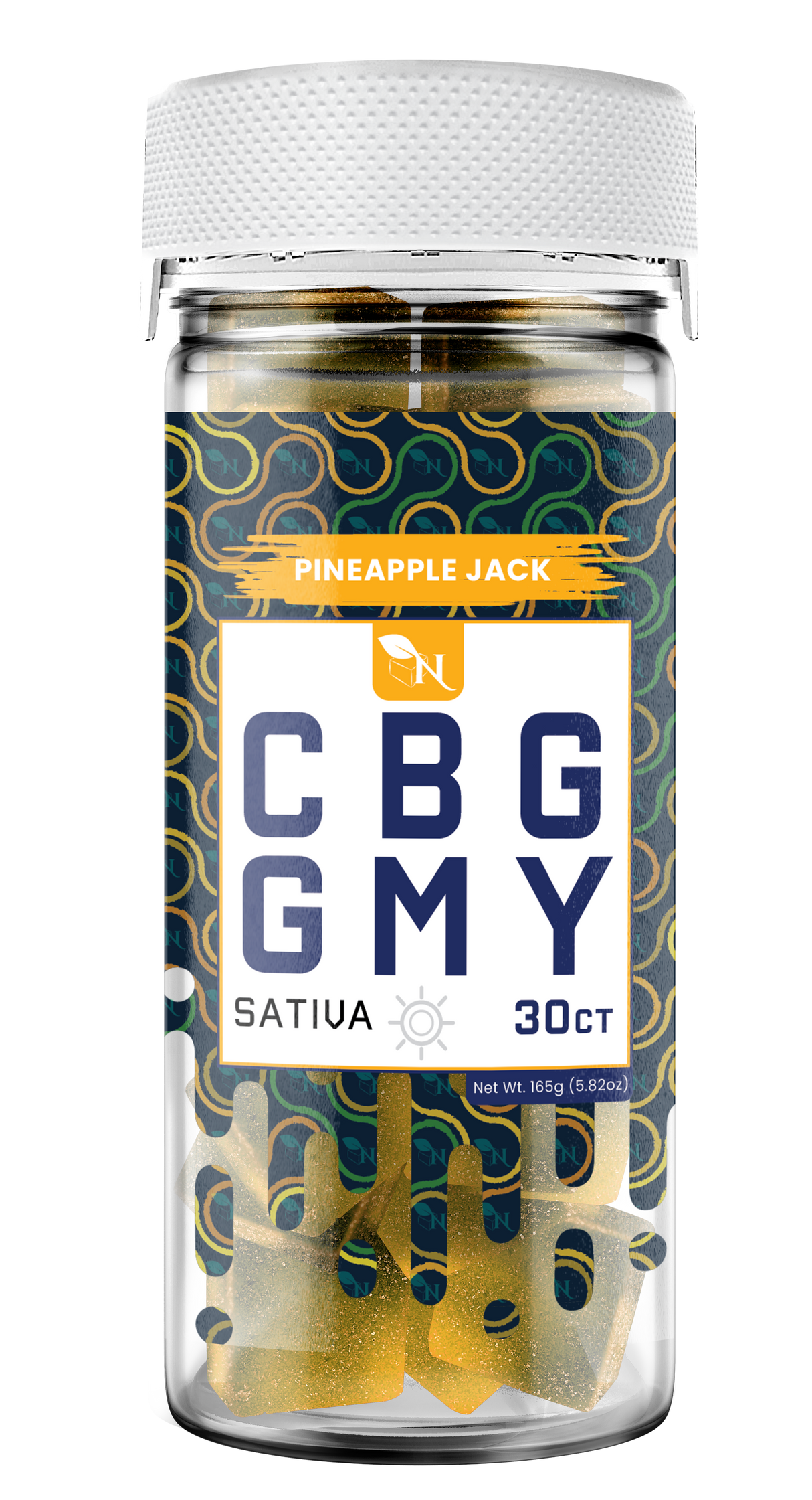 AGFN CBG Gummy: Pineapple Jack Sativa (1500MG)