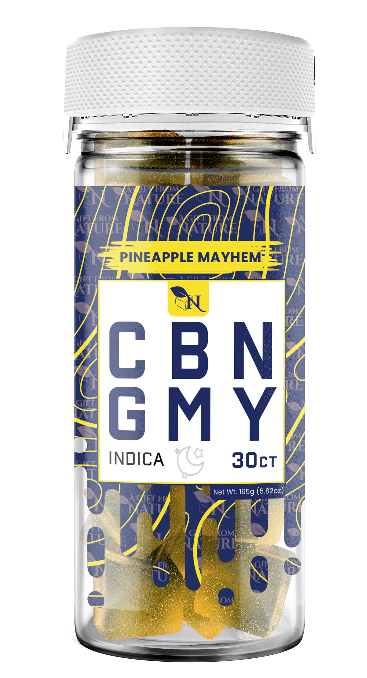 AGFN CBN Gummy: Pineapple Mayhem Indica (1500MG)