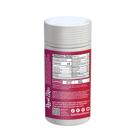 Royal Bitez Pain Relief Support 15CT Gummy: Cherry