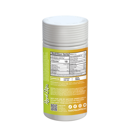 Royal Bitez Pain Relief Support 15CT Gummy: Orange