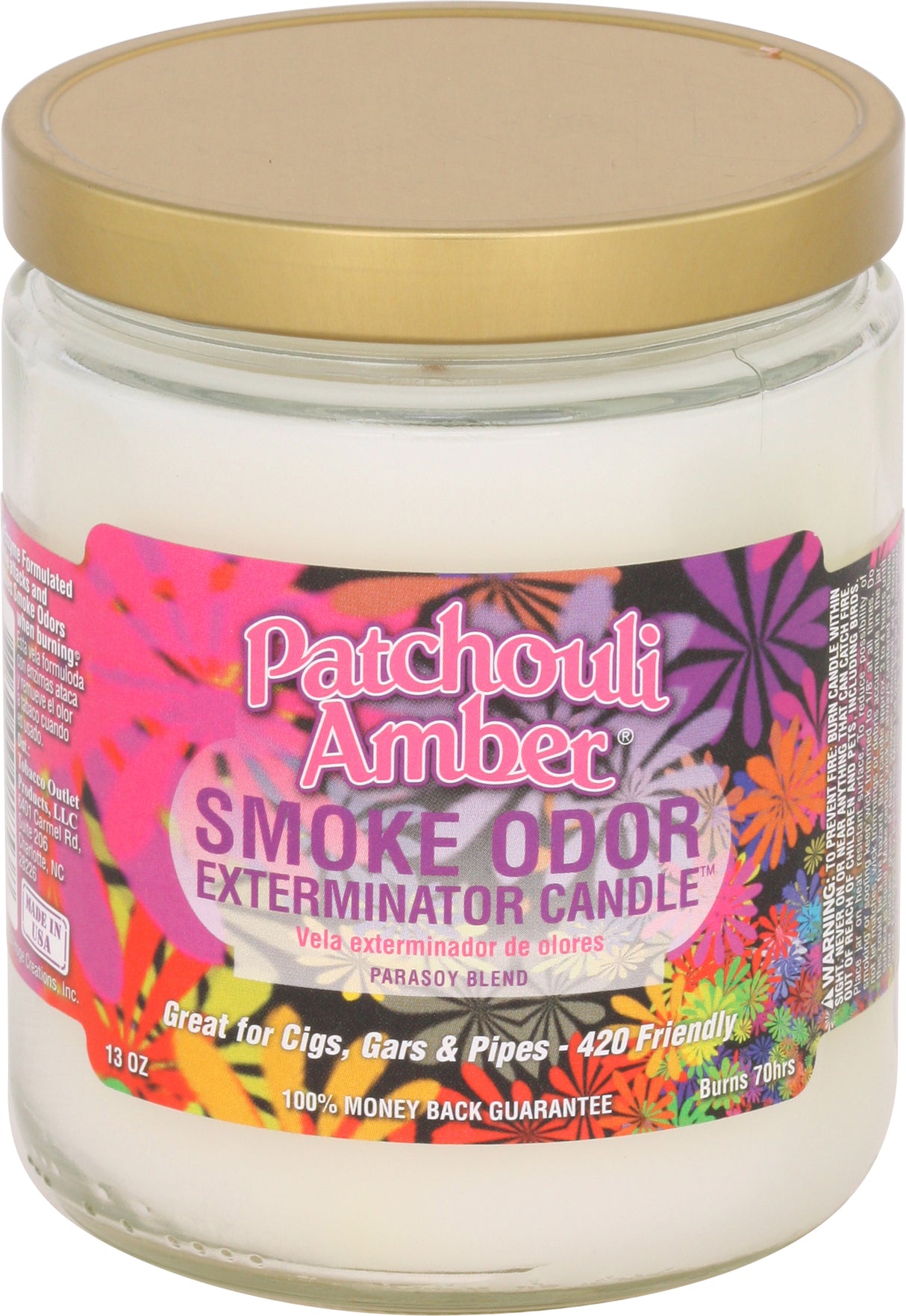 Smoke Odor 13 Oz. Candle: Patchouli Amber