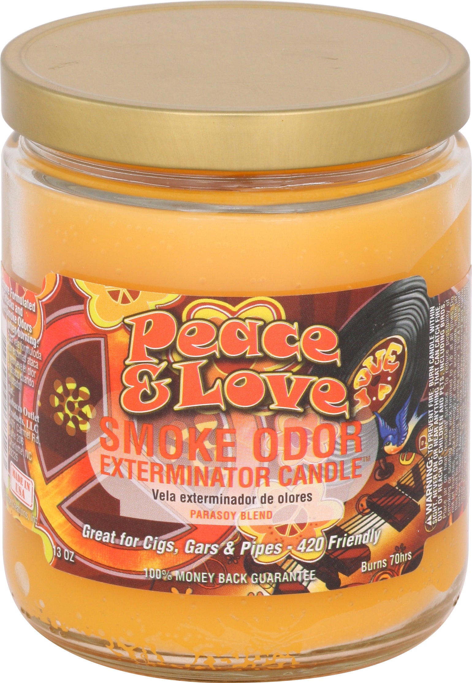 candles that get rid of cigarette smoke Smoke Odor 13 Oz. Candle: Peace & Love – RA Royal