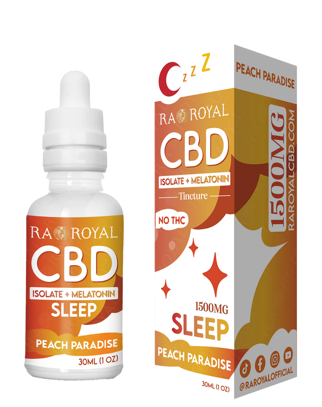 CBD Blend 1500MG Tincture: Peach Paradise (Sleep)