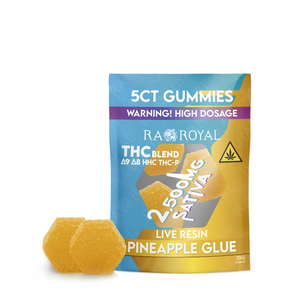 Blend 2,500MG 5CT Gummy Pack: Pineapple Glue (Sativa)