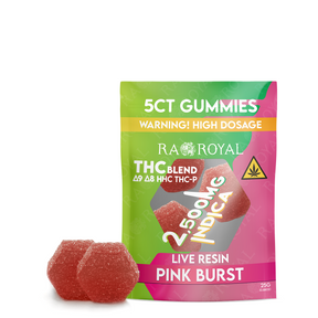 Blend 2,500MG 5CT Gummy Pack: Pink Burst (Indica)