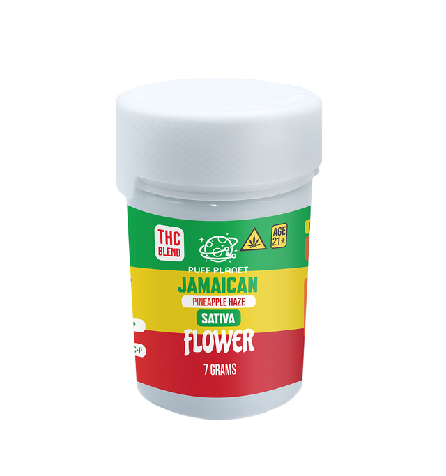 Puff Planet 7G THC Blend Flower: Jamaican Pineapple Haze (Sativa)
