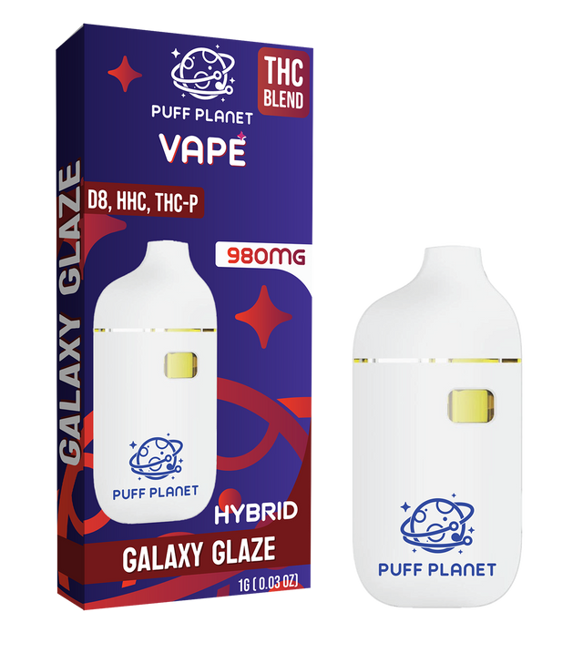 Puff Planet THC Blend 1ML Vape: Galaxy Glaze (Hybrid)