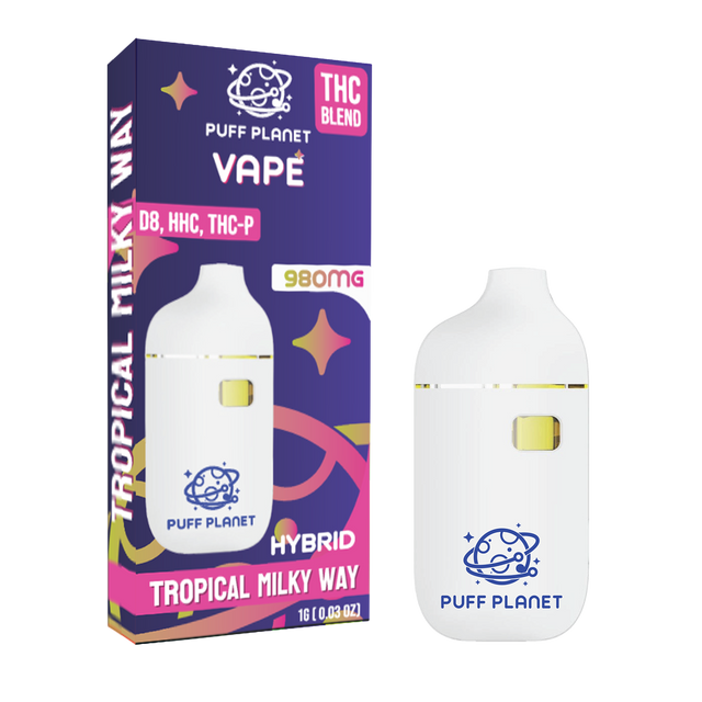 Puff Planet THC Blend 1ML Vape: Tropical Milky Way (Hybrid)