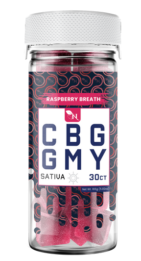 AGFN CBG Gummy: Raspberry Breath Sativa (1500MG)