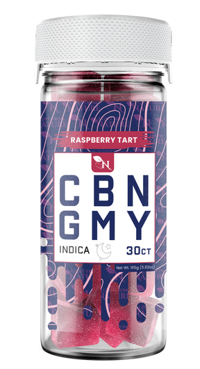 AGFN CBN Gummy: Raspberry Tart Indica (1500MG)