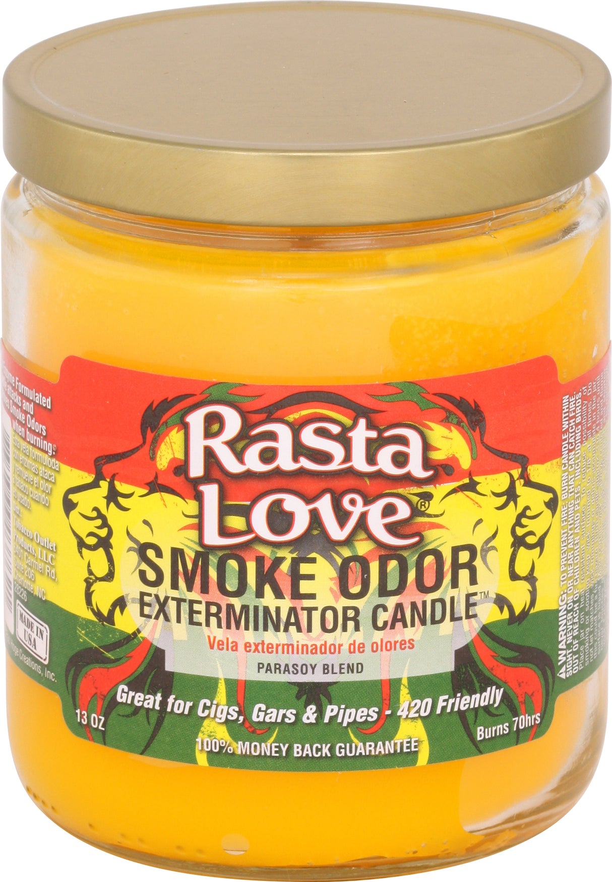 Smoke Odor 13 Oz. Candle: Rasta Love