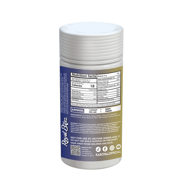 Royal Bitez Relax 15CT Gummy: Fruit Punch