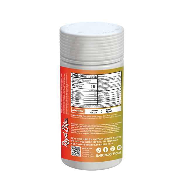 Royal Bitez Relax 15CT Gummy: Mango