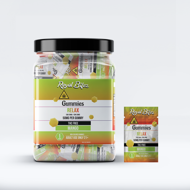 Royal Bitez Relax 27CT Single Gummy: Mango