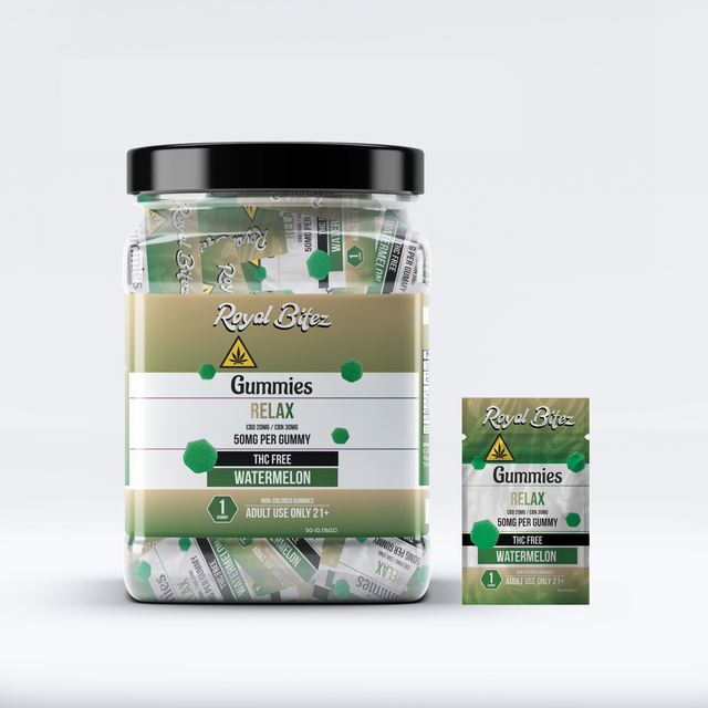 Royal Bitez Relax 27CT Single Gummy: Watermelon