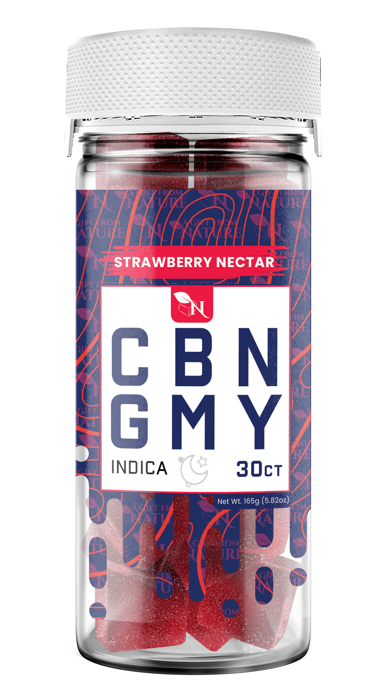 AGFN CBN Gummy: Strawberry Nectar Indica (1500MG)