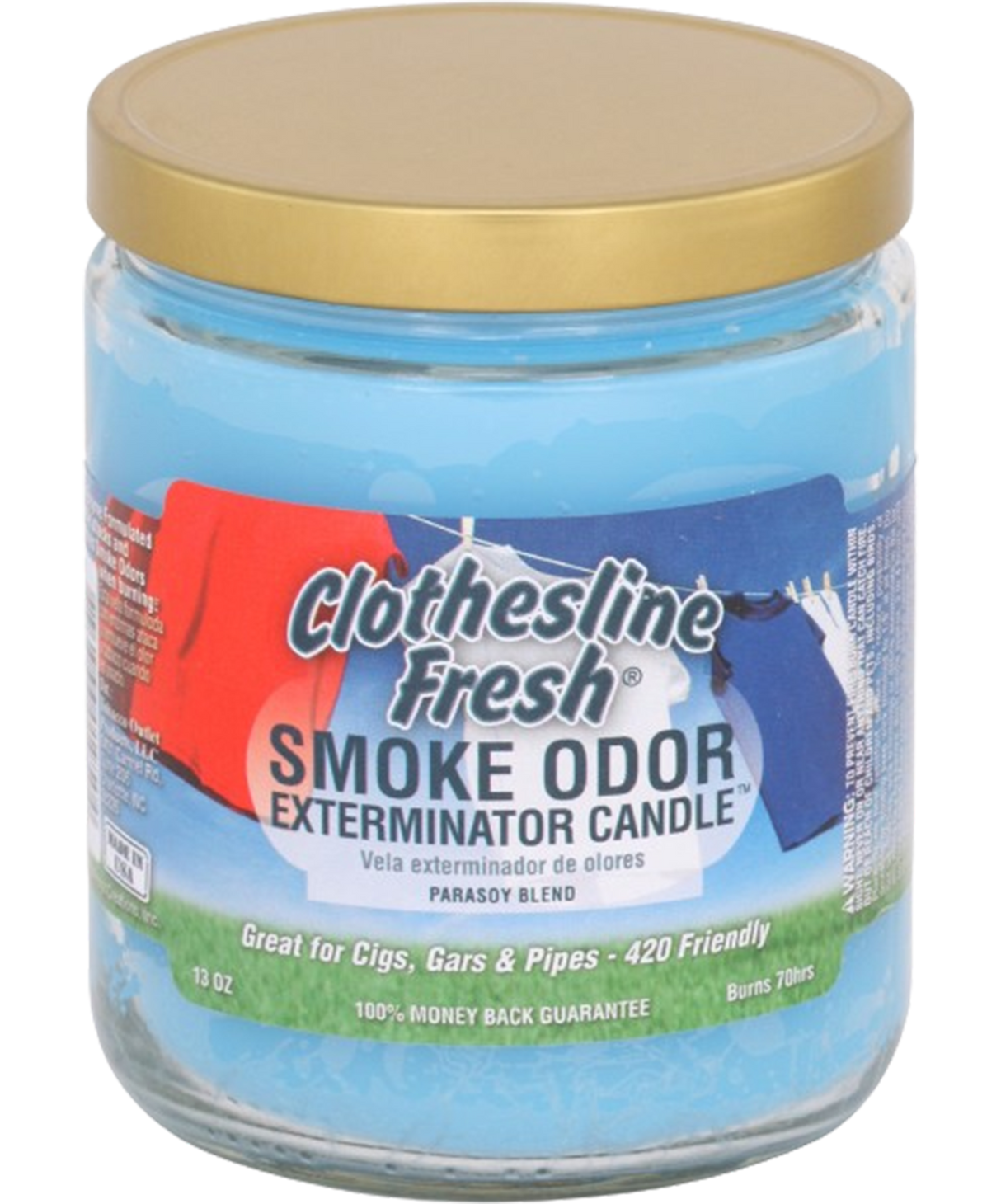 Smoke Odor 13 Oz. Candle: Clothesline Fresh