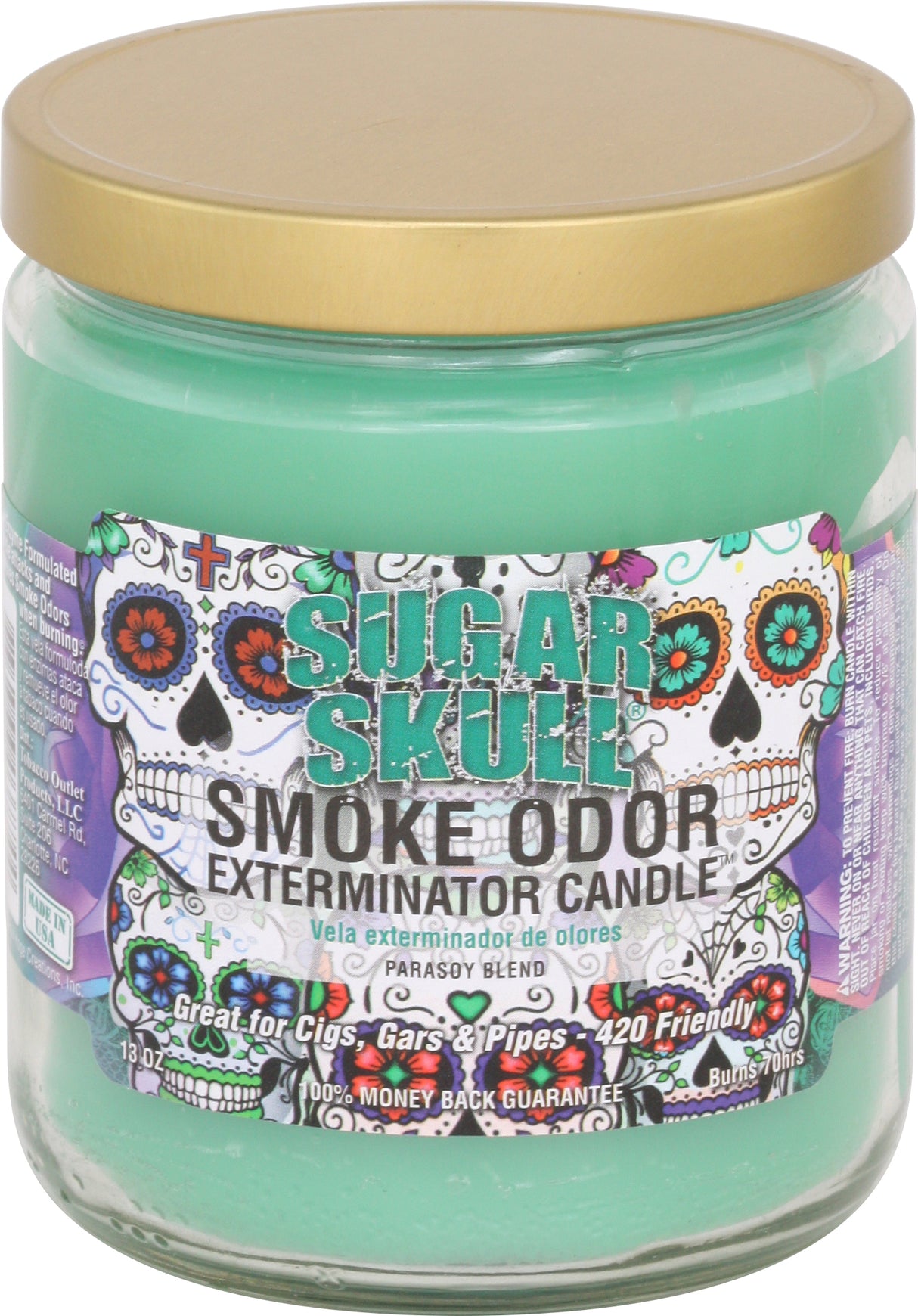 Smoke Odor 13 Oz. Candle: Sugar Skull