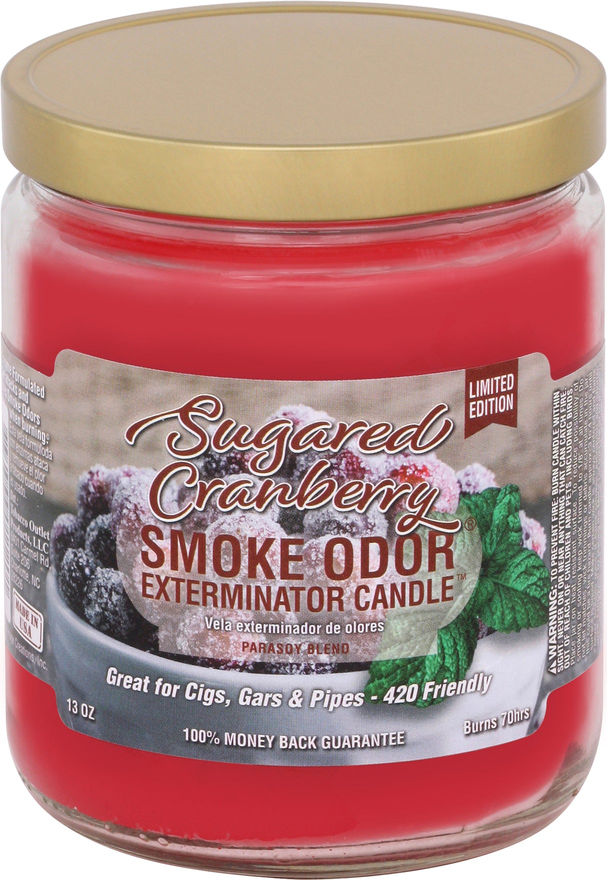 Smoke Odor 13 Oz. Candle: Sugared Cranberry
