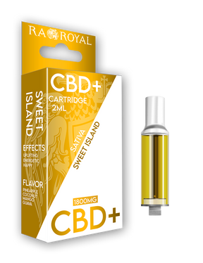 CBD+ Vape Cartridge (2ML): Sweet Island Sativa (1800MG)