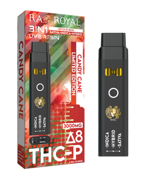 Delta 8 + THC-P Three-In-One Disposable Vape Candy Cane