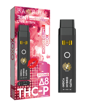 Delta 8 + THC-P Three-In-One Disposable Vape: XOXO (3000MG)
