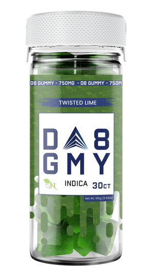 A Gift From Nature Delta 8 Indica Gummy: Twisted Lime