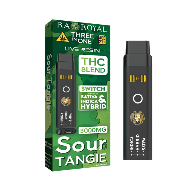 THC Blend Three-In-One Disposable Vape: Sour Tangie (3000MG)