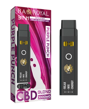 CBD+ Three-in-One Disposable Vape: Purple Punch (2500 MG)
