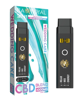 CBD+ Three-in-One Disposable Vape: Wedding Cake (2500 MG)
