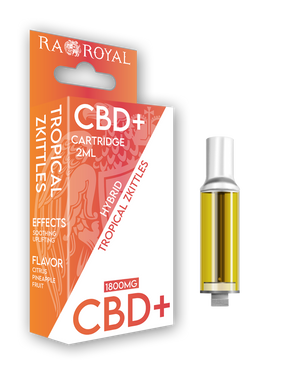 CBD+ Vape Cartridge (2ML): Tropical Zkittles Hybrid (1800MG)