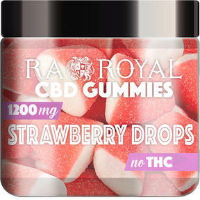 R.A. Royal Gummies CBD Strawberry Drop Gummy Jar (1200 MG)