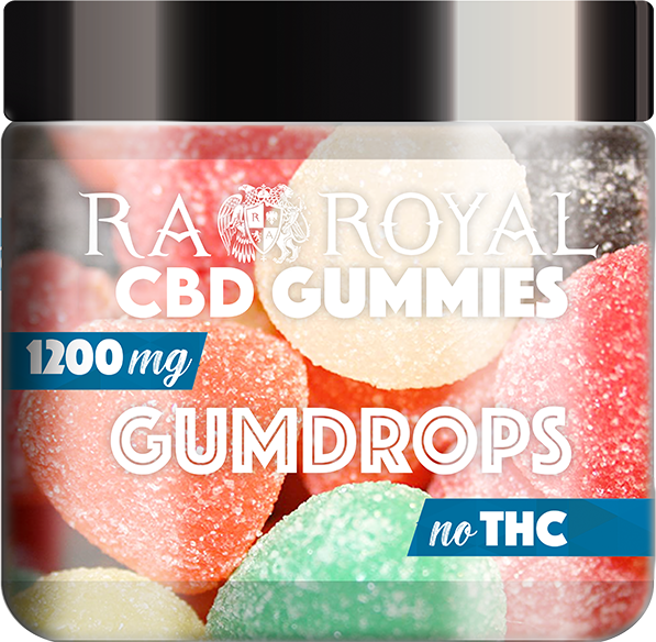 R.A. Royal Gummies:  CBD Gummy Drop Jar (1200 MG)