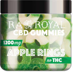 R.A. Royal Gummies CBD Apple Ring Gummy Jar (1200 MG)