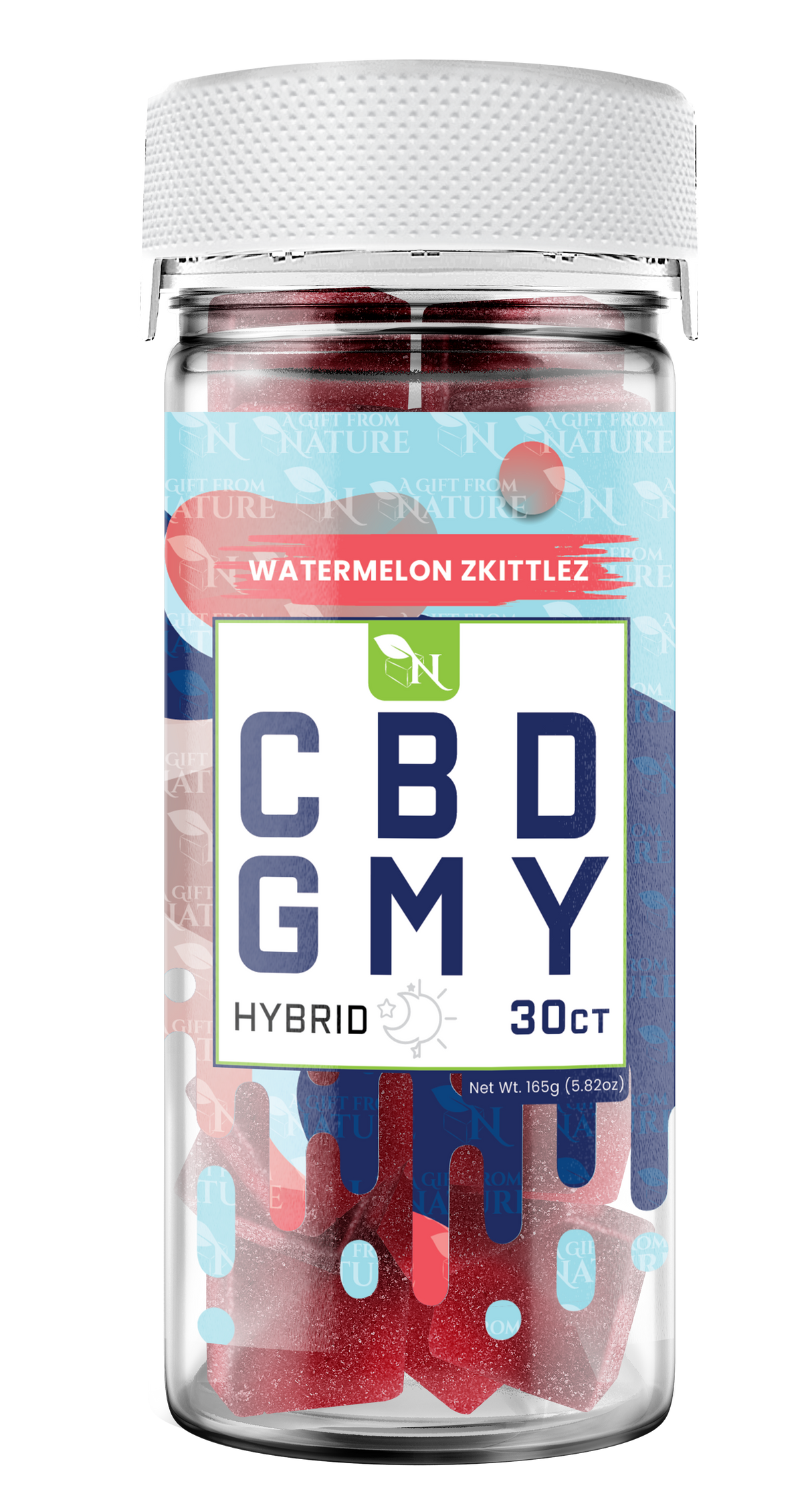 AGFN CBD Gummy: Watermelon Zkittles Hybrid (1500MG)