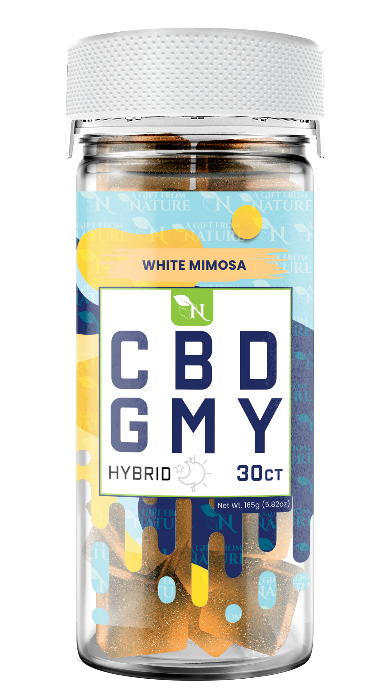 AGFN CBD Gummy: White Mimosa Hybrid (1500MG)