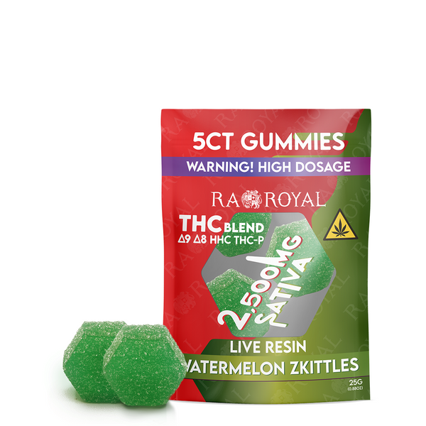 R.A. Royal Blend 2,500MG Gummies – Watermelon Zkittles Sativa