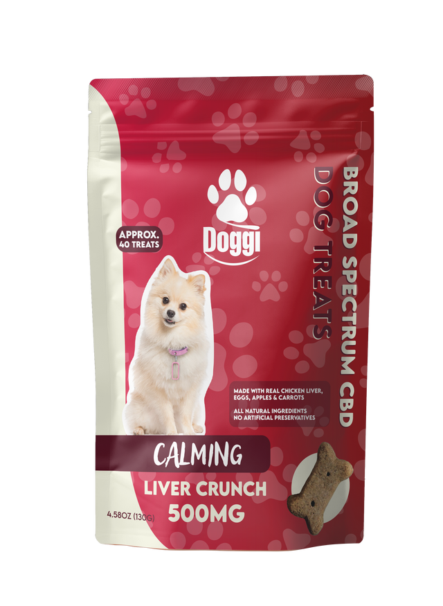 Doggi CBD 500MG Dog Treats: Liver Crunch
