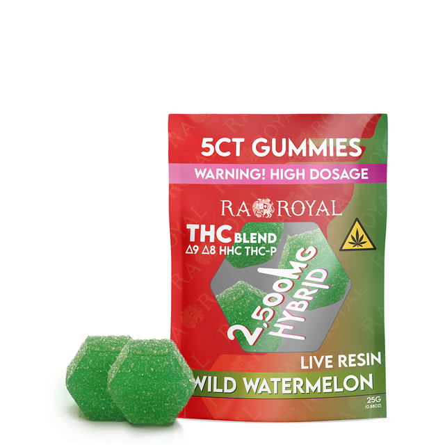 Blend 2,500MG 5CT Gummy Pack: Wild Watermelon (Hybrid)