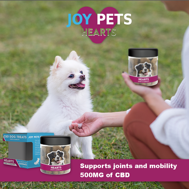 JoyPets CBD Dog Treats: Hearts 500MG CBD