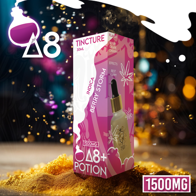 R.A. Royal D8 Tincture Berry Storm flavor Indica