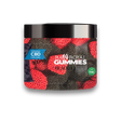 An image of a jar of our red and black CBD Blackberry Hemp Gummies.