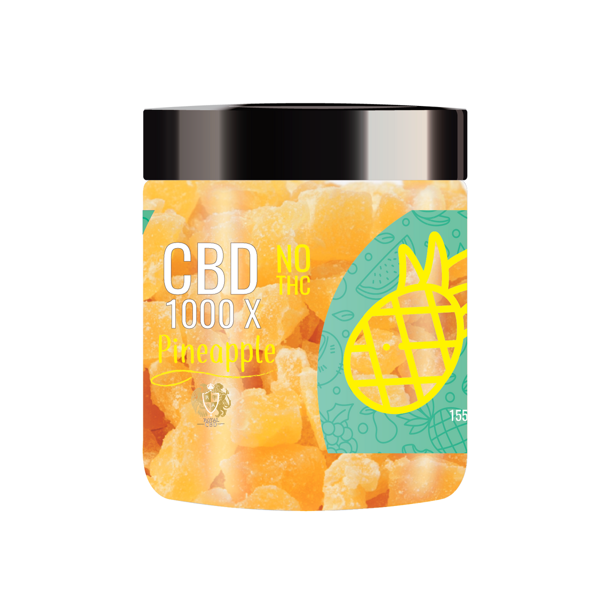 Our CBD Dried Pineapple Fruit.