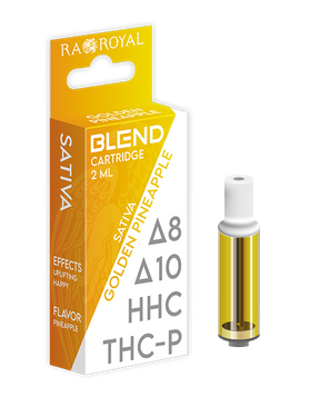 Blend Vape Cartridge (2 ML): Golden Pineapple Sativa (1800 MG)