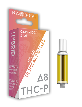 Delta-8 + THC-P Vape Cartridge (2 ML): Tropical Zkittles Hybrid (1800 MG)