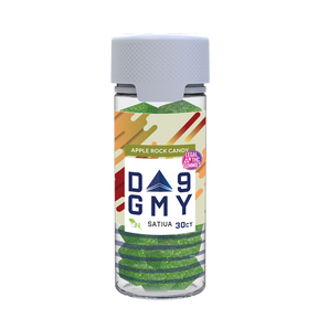 Apple Rock Candy Delta 9 Sativa Gummy Jar
