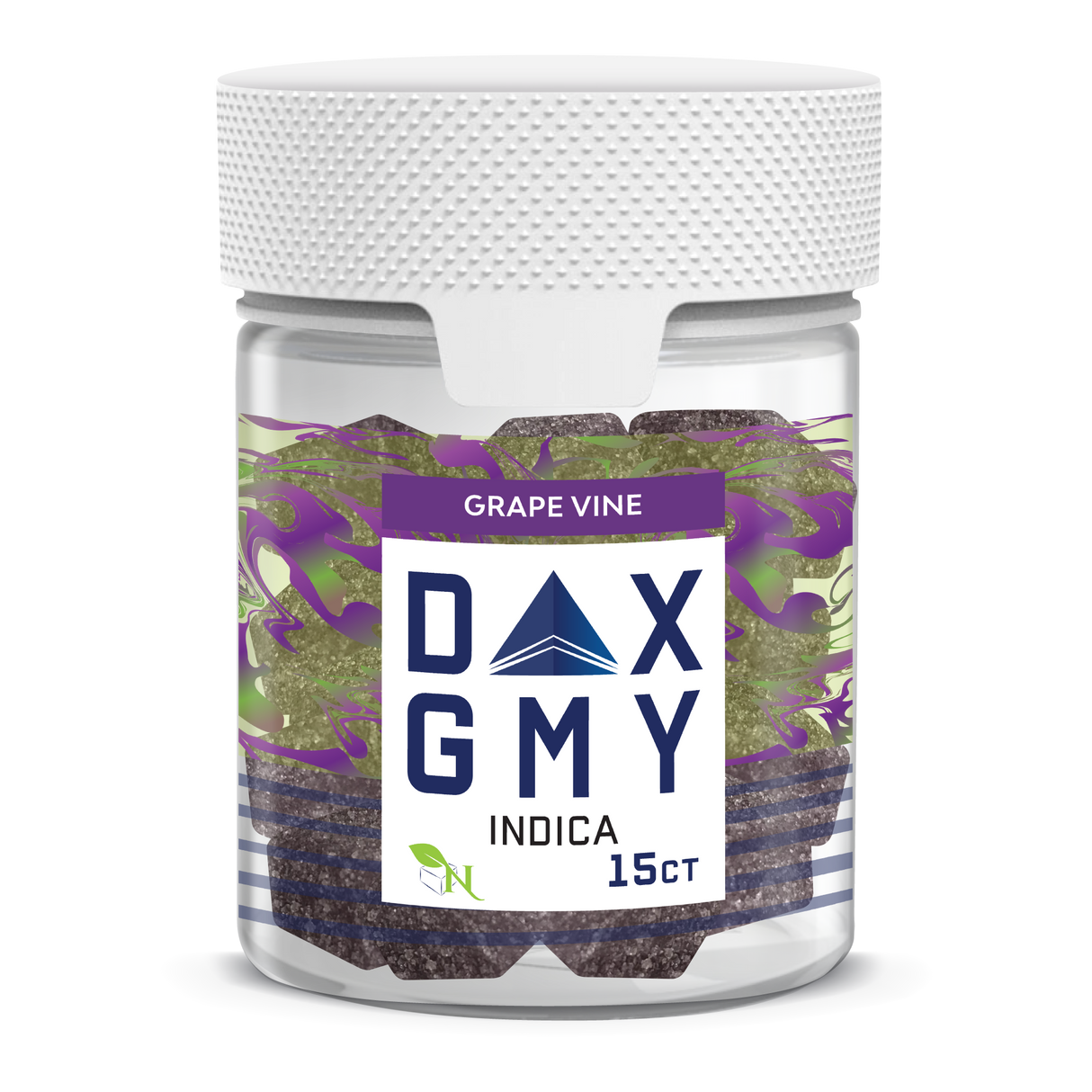 A Gift From Nature Delta-10 Indica Gummy Jar: Grape Vine