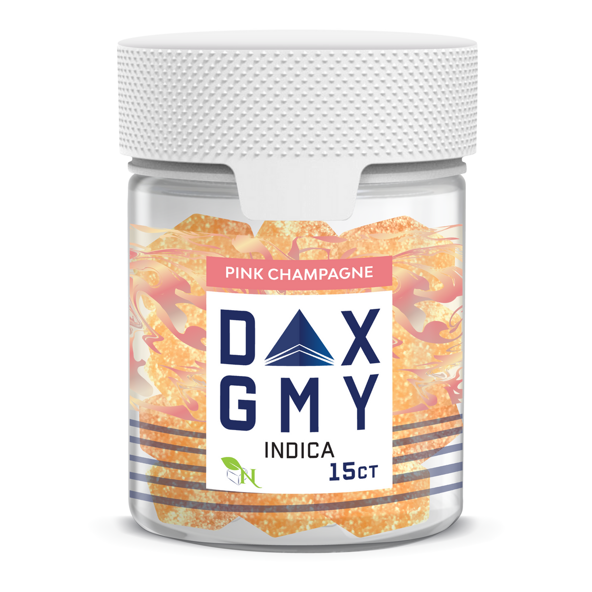 A Gift From Nature Delta-10 Indica Gummy Jar: Pink Champagne